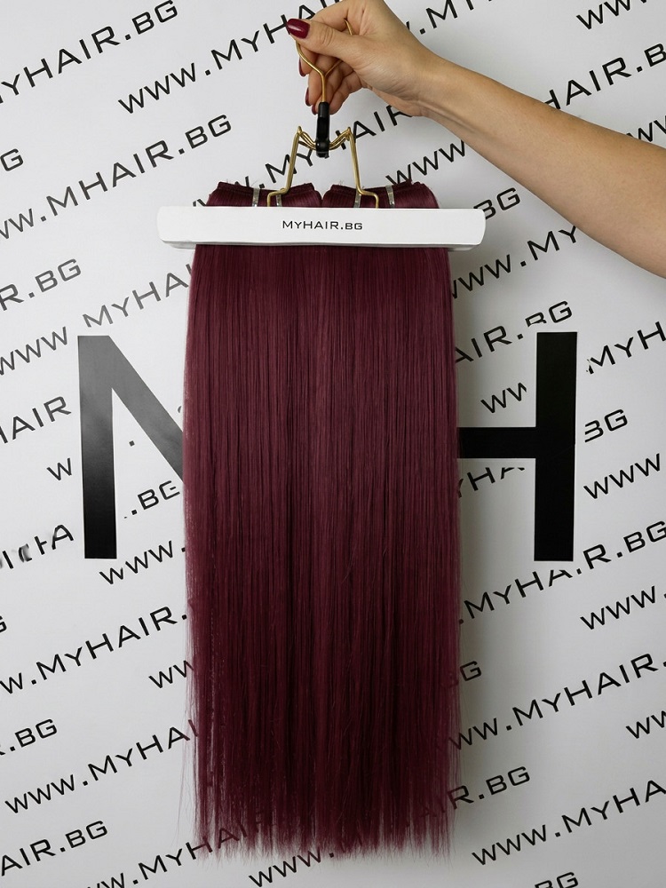 65 cm păr natural indian - mahon închis #99J