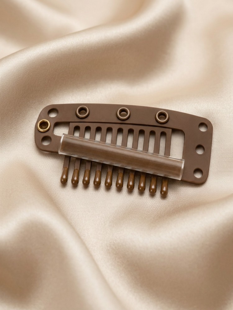 Light brown hair clip 38 mm
