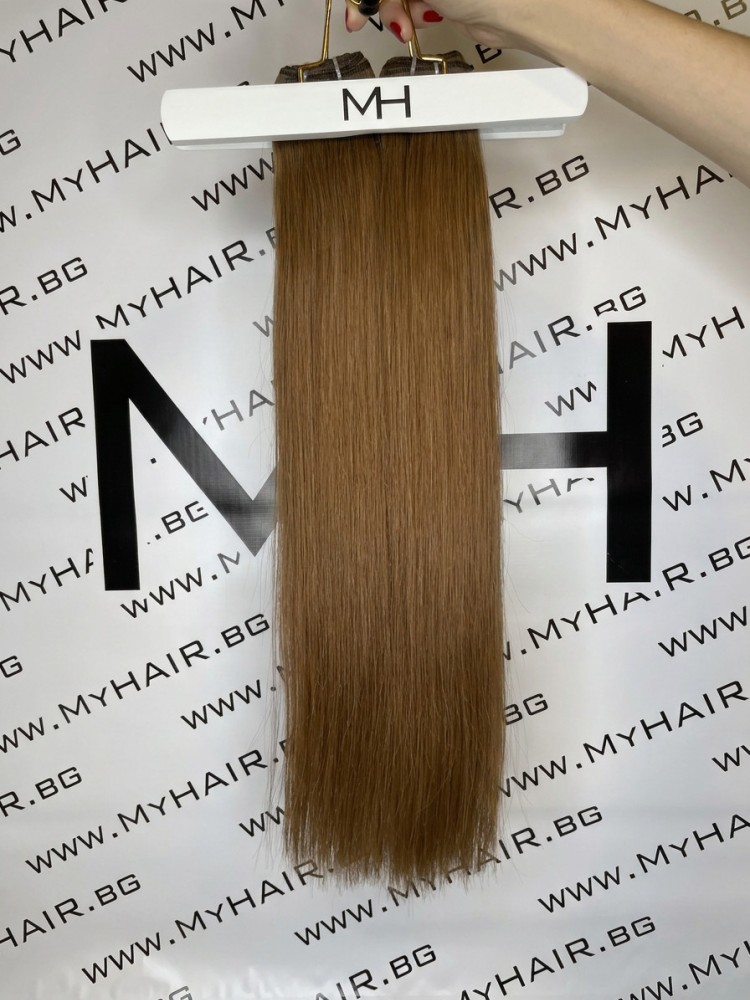 55 cm Slavic human hair weft - brown #5